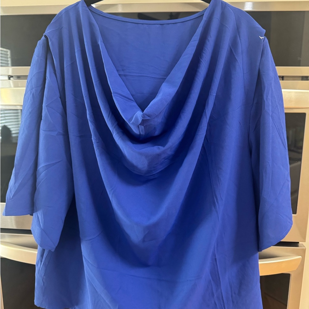 Elegant Blue Women's Top